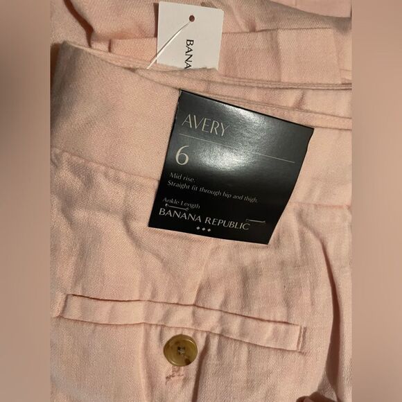 Banana Republic Avery Linen-Blend Tailored Pant - Picture 7 of 9